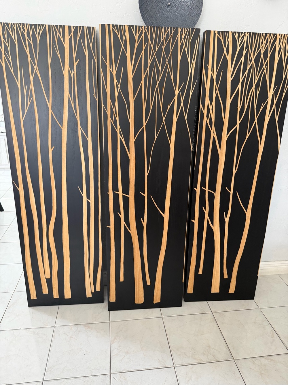 Palecek "Birch Forest" Set of 4 Wall Hanging Wood Panels, 60"
Contemporary Art